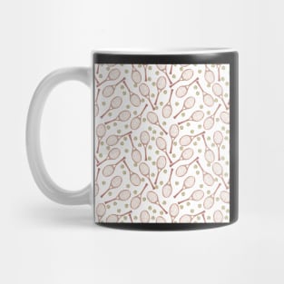 pattern "tennis racket with tennis ball" Mug